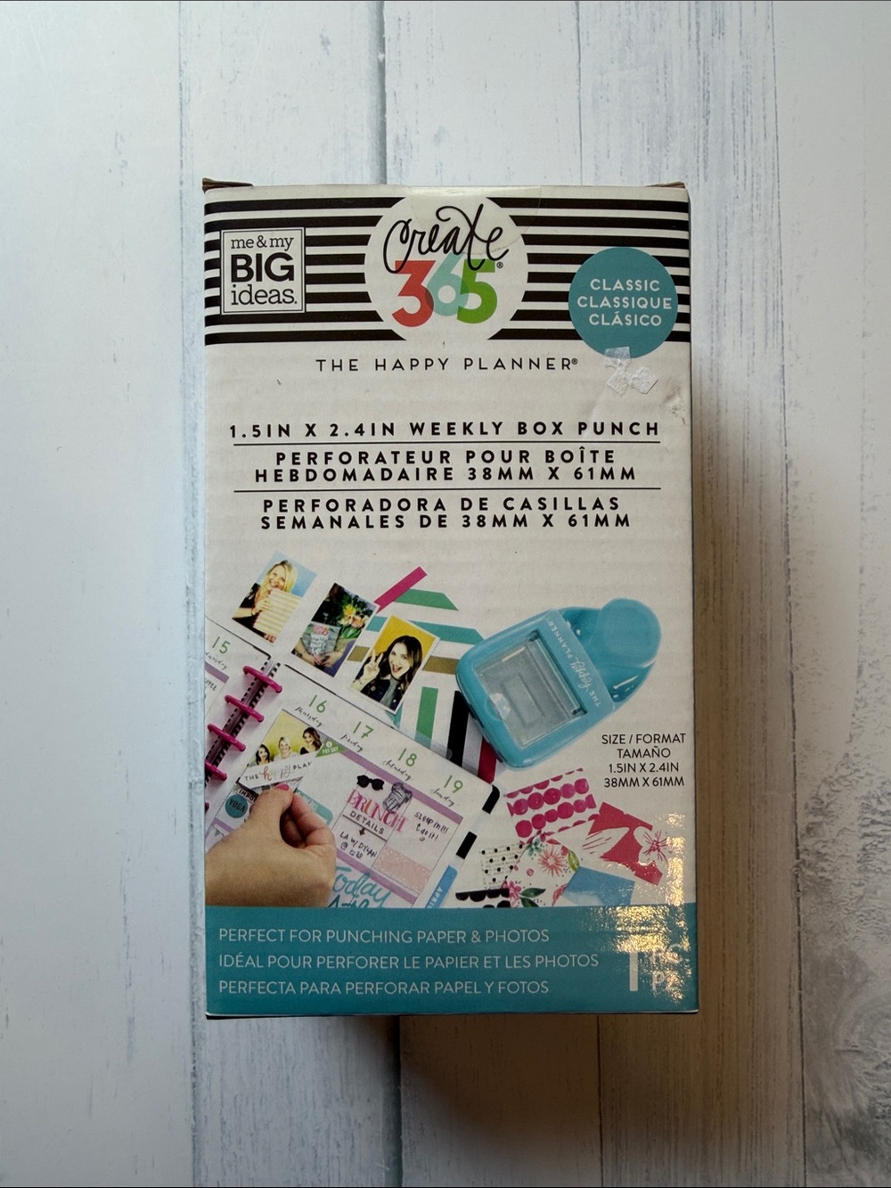 Me & My Big Ideas | MAMBI | Aqua Mini Paper Punch | Planner Box Punch